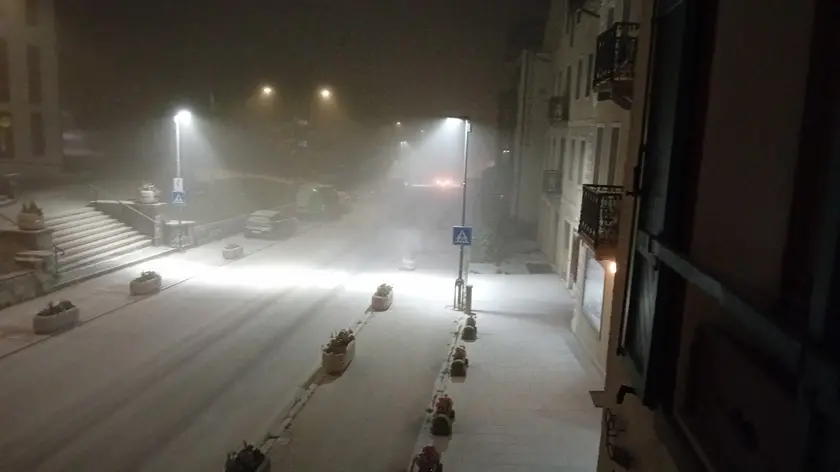San Vito di Cadore si è risvegliata sotto una coltre bianca