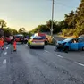 L'incidente in strada per Basovizza