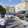 La Polizia locale impegnata durate le operazioni di controllo per il concerto di Tananai e Elisa. Foto Lasorte