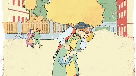 Un'illustrazione del monfalconese Massimo Racozzi per il libro “Gorizia a sorpresa” di Roberto Covaz