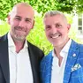 Il team manager Nicola Pilastro con il general manager Michael Arcieri (Pallacanestro Trieste)
