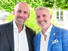 Il team manager Nicola Pilastro con il general manager Michael Arcieri (Pallacanestro Trieste)