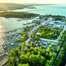 Il Marina Monfalcone visto dall'alto (Foto Kobal)