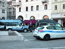 Piazza Goldoni, Polizia Locale (Foto Lasorte)