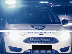Una pattuglia della polizia croata in una foto d’archivio
