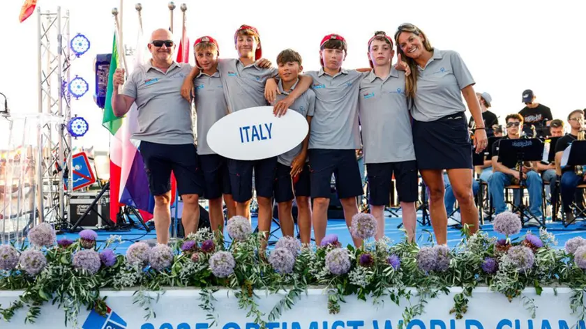 Il team azzurro presente al Mondiale Optimist