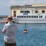 La motonave Nereos già ormeggiata al Molo IV di Trieste. Foto Andrea Lasorte