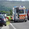 I soccorsi al centauro ferito in via Fratelli Rusjan. Roberto Marega