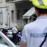 La polizia locale sul posto. Foto Silvano