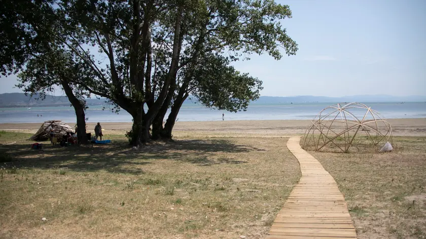Gli interventi eco-compatibili realizzati nella spiaggia del Lido di Staranzano (foto Katia Bonaventura)