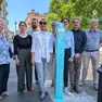 Un totem collocato in corso Verdi