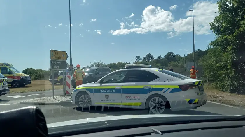La scena dopo l'incidente