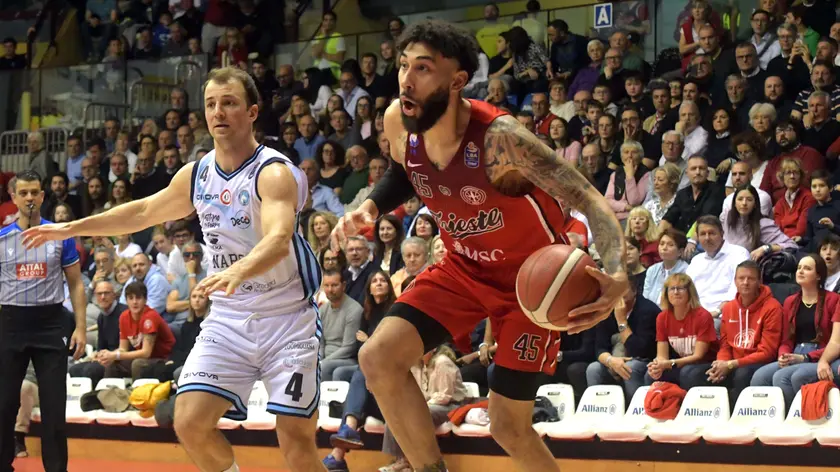 Denzel Valentine, grande protagonista nell'ultima stagione con Trieste (Foto Bruni)