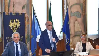 Da sinistra Agostino Dovier, Roberto Pinton, Laura Rizzi
