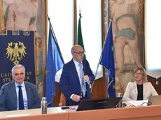 Da sinistra Agostino Dovier, Roberto Pinton, Laura Rizzi