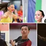 In senso orario, dall'alto a sinistra: Sofia Bruno (Ronchi), la coppia Giorgia Caserta-Raffaele Faggioli (Pat), Metka Kuk (Polet), Michele Pischianz (Polisportiva Opicina) e Matilde Brogi (Gioni)