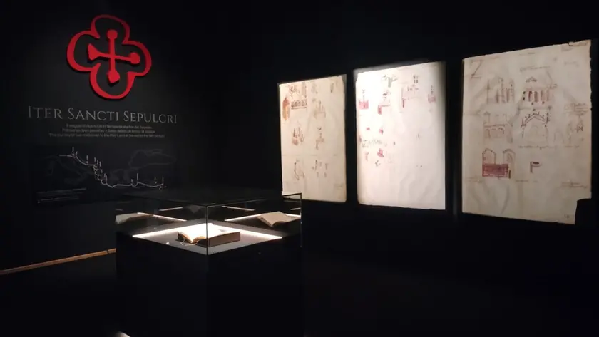 La teca che ospita il manoscritto
