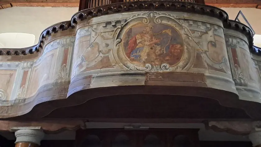 Il dipinto realizzato nel 1876 dall’artista sloveno Jurij Georg Tavčar ritrovato per caso nella chiesa di Dolina