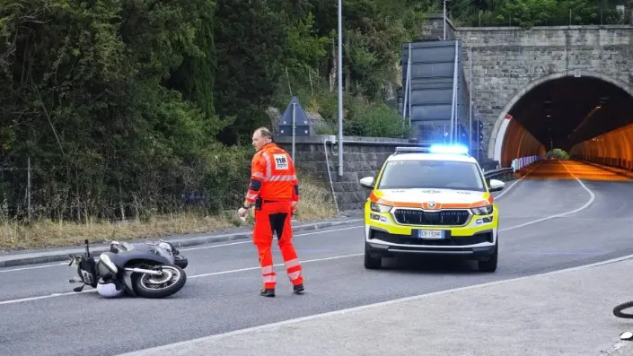 L'incidente nei pressi della galleria di Montedoro (Lasorte)