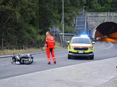 L'incidente nei pressi della galleria di Montedoro (Lasorte)