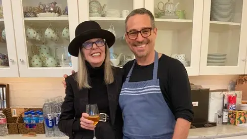 Piero Morovich con Diane Keaton