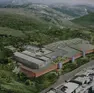 Il rendering di Montedoro con l’edificio B a oggi incompiuto