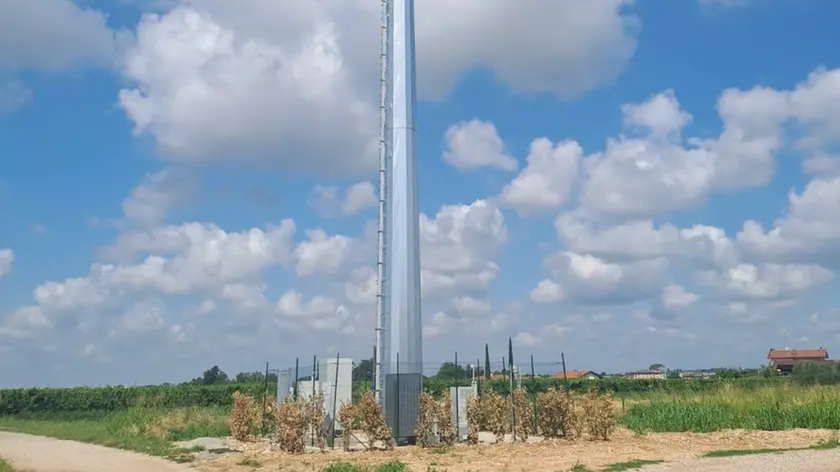 La nuova antenna sorta a Giassico