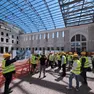 Il viaggio all’interno del cantiere del museo ferroviario con la copertura tornata al suo posto (Lasorte)