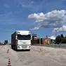 Un Tir attraversa il valico di Fernetti