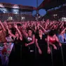 La folla al concerto di Robbie Williams giovedì sera (Lasorte)