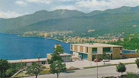 Il motel in una foto del 1965