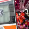 L'uomo è stato trasportato in ospedale con l'ambulanza. Foto d'archivio
