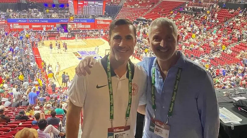 Il presidente Paul Matiasic e il General manager Michael Arcieri alla Summer League