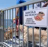 L’accesso alla Bau Beach di Barcola (Silvano)