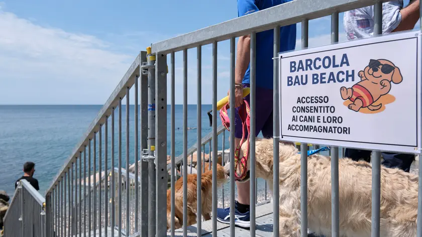 L’accesso alla Bau Beach di Barcola (Silvano)