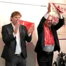 Mauro Milanese, a sinistra, assieme a Mario Biasin (Lasorte)