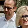 La sindaca di Fiume Iva Rinčić e Robert Kurelić, entrambi esponenti di Azione Giovani. foto La Voce del Popolo