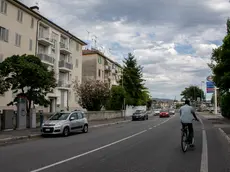 Una veduta di via Valentinis in una foto Bonaventura