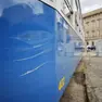 I danni subiti dalla carrozza 402 nel sinistro avvenuto giovedì a sole due ore dalla ripartenza del servizio