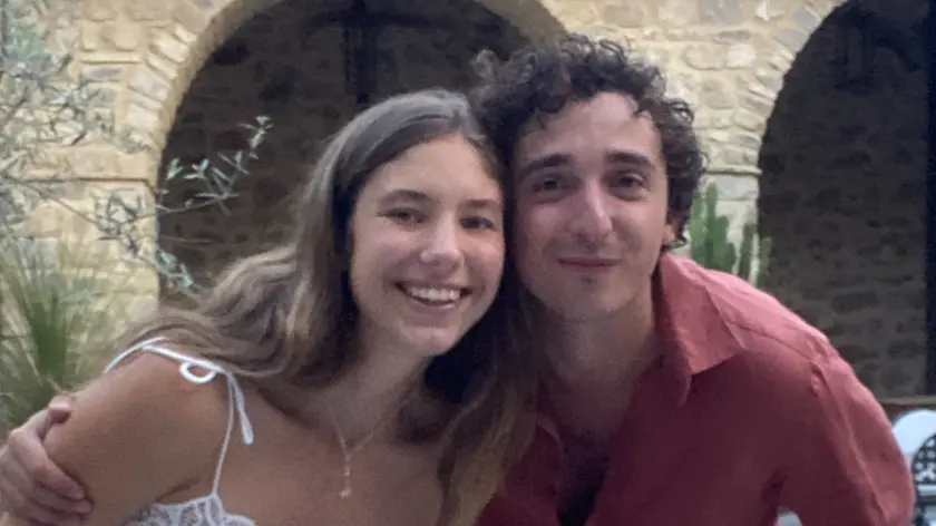 La goriziana Maria Chiara Faganel con il compagno Alberto Carrato