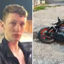 Alessandro Finos e la sua Ktm a terra dopo lo schianto mortale