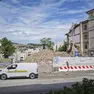 L’ex pizzeria Maddalena rasa al suolo, sullo sfondo San Luigi (foto Lasorte)