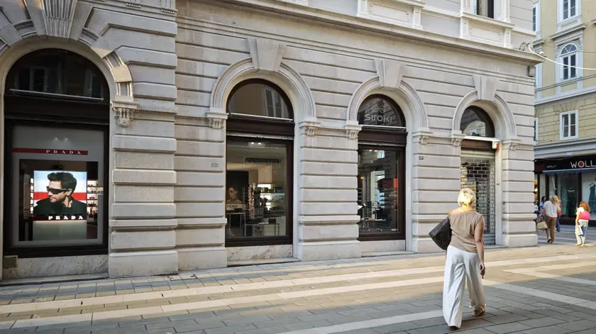 Il negozio “Siroki” in via Dante (Lasorte)
