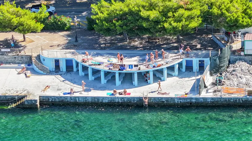Una visione aerea del Sesto Topolino di Barcola