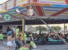 Il Luna Park installato recentemente nella zona della Costa Azzurra