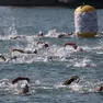 Una fase dell'edizione 2023 di Barcolana Nuota (Lasorte)