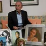 Beppino Englaro in casa con alcune foto di sua figlia Eluana (Foto Bolzoni)