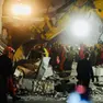 I soccorsi dopo la strage causata dalla caduta della pensilina