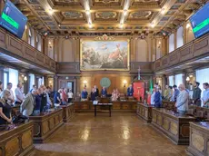 L’aula del Consiglio comunale durante la seduta foto Silvano