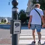Una keybox appesa abusivamente in piazza Venezia